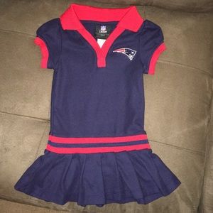 NFL kids baby girl New England Patriots dress
